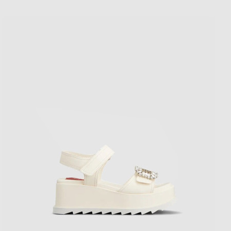 로저비비에 여성 슬라이디 비브 웨지 샌들 - Roger Vivier Womens Slidey Vivi Wedge Sandals - ros7024x