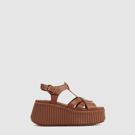 끌로에 여성 NAMA 웨지 샌들 - Chloe Womens NAMA Wedge Sandals - chs7046x