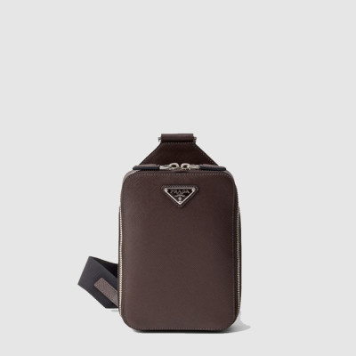 프라다 남성 브리크 사피아노 크로스백 2VZ106 - Prada Mens Brick Saffiano Crossbody Bag - prb7769x