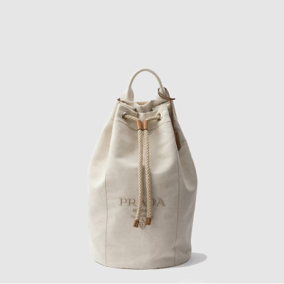 프라다 남성 캔버스 드로스트링 더플백 2VY011 - Prada Mens Canvas Drawstring Duffel Bag - prb7816x