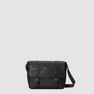 구찌 남성 GG 점보 미디엄 메신저백 - Gucci Mens GG Jumbo Medium Messenger Bag - gub7830x