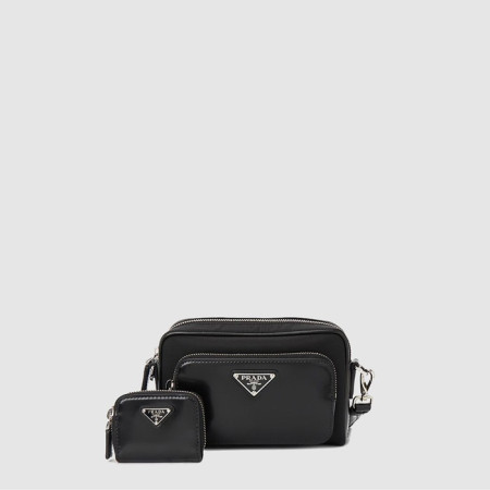 프라다 남성 리나일론 브러시드 가죽 숄더백 2VH172 - Prada Mens Re-Nylon Brushed Leather Shoulder Bag - prb7833x