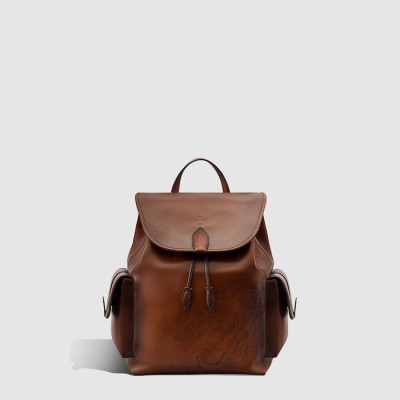 벨루티 남성 호라이즌 스크리토 레더 백팩 - Berluti Mens Horizon Scritto Leather Backpack - beb8009x