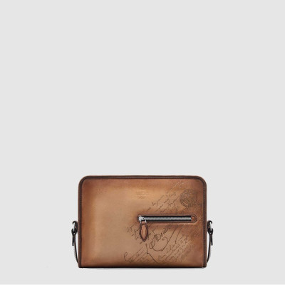 벨루티 남성 레더 메신저 - Berluti Mens Leather Messenger - beb8013x