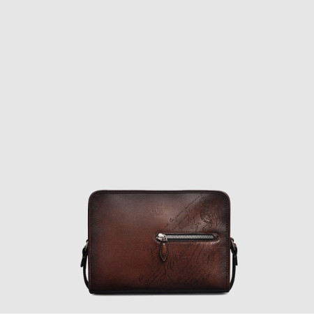 벨루티 남성 레더 메신저 - Berluti Mens Leather Messenger - beb8014x