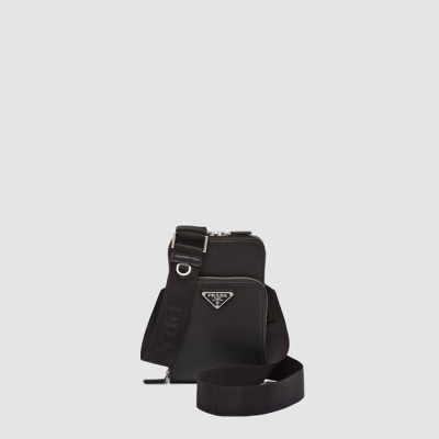 프라다 남성 사피아노 가죽 스마트폰 케이스 2ZH126 - Prada Mens Saffiano Leather Smartphone Case - prb8016x