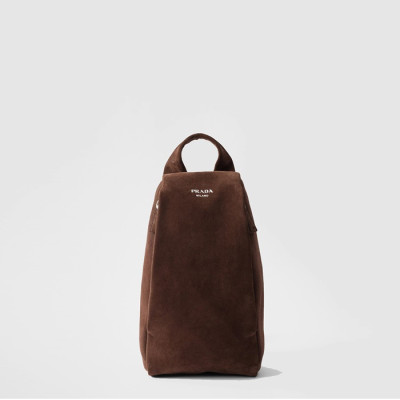 프라다 남성 스웨이드 백팩 2VZ114 - Prada Mens Suede Backpack - prb8027x