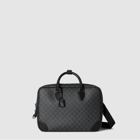 구찌 남성 GG 엠블럼 미디엄 브리프케이스 - Gucci Mens GG Emblem Medium Briefcase - gub8036x