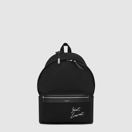 입생로랑 남성 시그니처 자수 시티 백팩 - Saint Laurent Mens Signature Embroidery City Backpack - ysb8128x