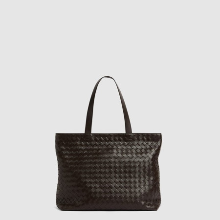보테가베네타 남성 라지 인트레치아토 지퍼 토트 백 - Bottega veneta Mens Large Intrecciato Zipper Tote Bag - bvb8174x