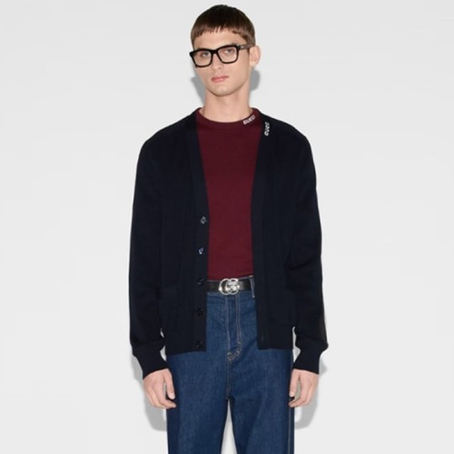 구찌 남성 브이넥 니트 가디건 - Gucci Mens V-neck Cardigan - guc7803x