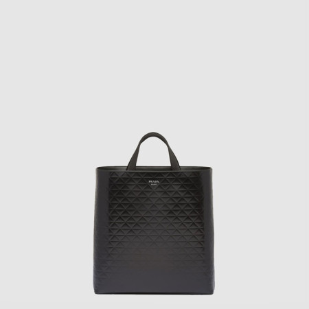 프라다 남성 브러시드 레더 토트백 2VG113 - Prada Mens Brushed Leather Tote Bag - prb9011x