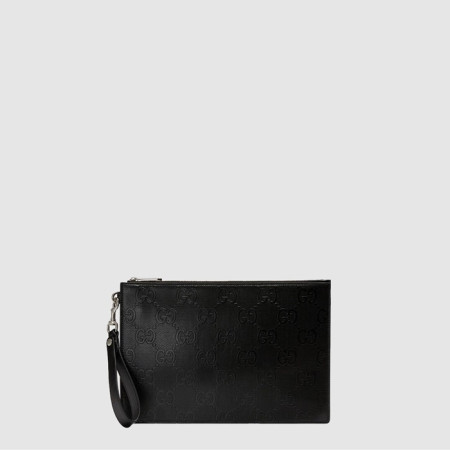 구찌 남성 GG 엠보스 클러치 백 - Gucci Mens GG Embossed Clutch Bag - gub9290x
