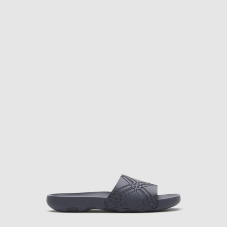 버버리 남성 엠보싱 체크 다이브 슬라이드 - Burberry Mens Embossed Check Dive Slides - bus7189x