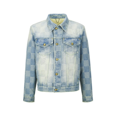 루이비통 남성 데님 재킷 - Louis vuitton Mens Denim Jacket - lvc7866x