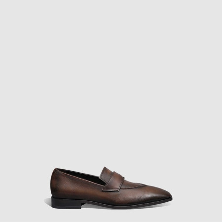 벨루티 남성 그랜드 에크리투아 레더 로퍼 - Berluti Mens Grand Ecritoire Leather Loafers - bes7487x