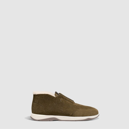 벨루티 남성 에샤페 스웨이드 슬립 온 - Berluti Mens Echape Suede Slip-On - bes7496x
