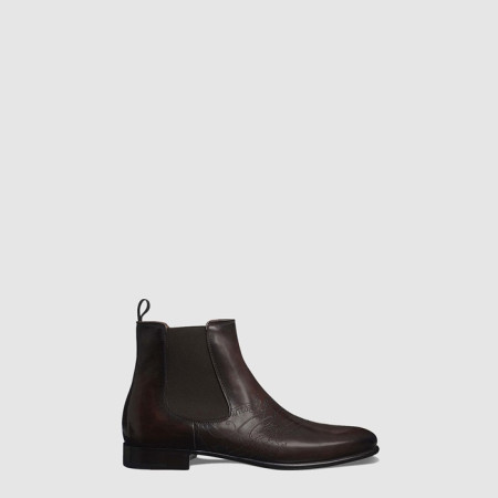벨루티 남성 콘트라스트 오슬로 레더 부츠 - Berluti Mens Contrast Oslo Leather Boots - bes7507x