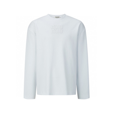 미우미우 남/녀 라운드 긴팔티 - Miumiu Unisex Round Tshirt - mic7907x