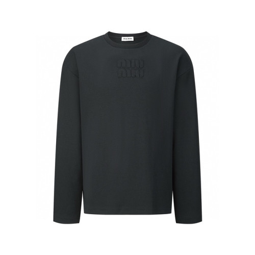 미우미우 남/녀 라운드 긴팔티 - Miumiu Unisex Round Tshirt - mic7908x
