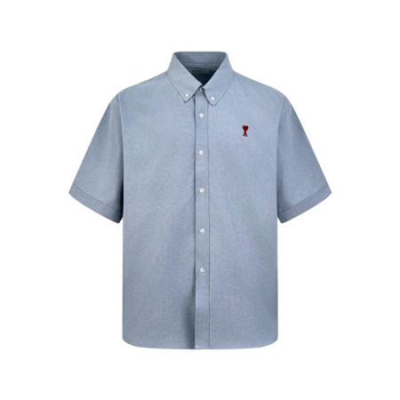아미 남성 반팔 셔츠 - Ami Mens Basic Shirts - amc7917x