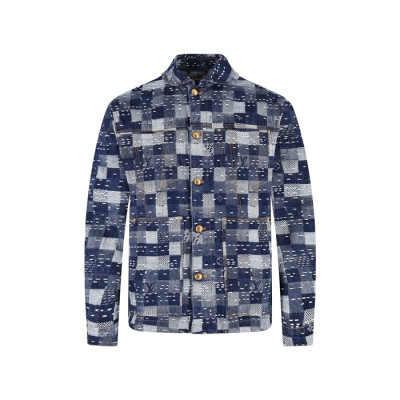 루이비통 남성 데님 재킷 - Louis vuitton Mens Denim Jacket - lvc7929x