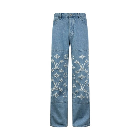 루이비통 남성 트렌디 청바지 - Louis vuitton Mens Trendy Jeans - lvc7932x