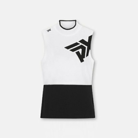 PXG 여성 빅 로고 니트 베스트 - gol1784x