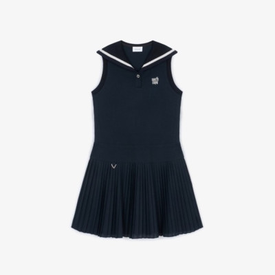 [SOUTHCAPE] 사우스케이프 여성 세일러 카라 플리츠 원피스 - gol1803x