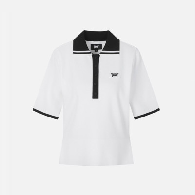 PXG 여성 미들 슬리브 칼라 스웨터 - gol1818x