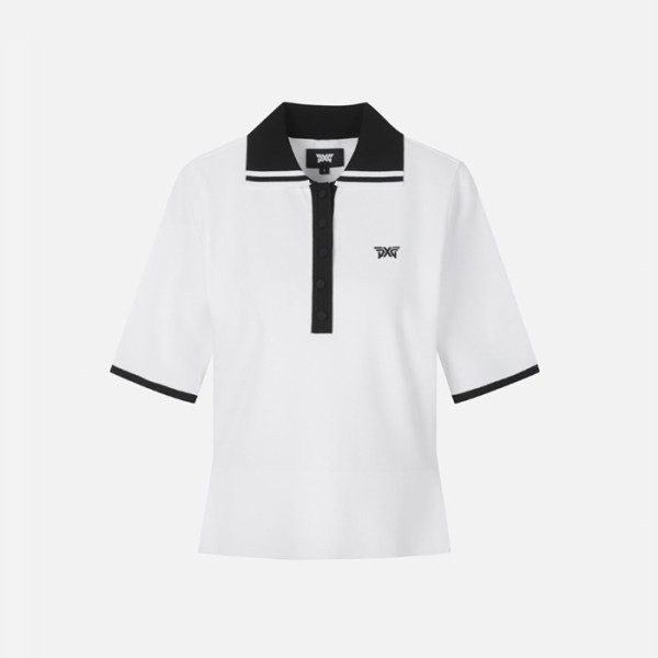 PXG 여성 미들 슬리브 칼라 스웨터 - gol1818x