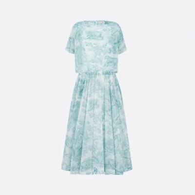 디올 여성 디올리비에라 플레어 미디 드레스 - Dior Womens Dioriviera Flared Midi Dress- dic7957x