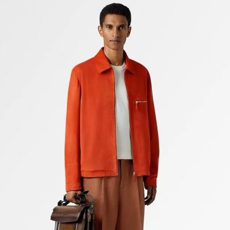 벨루티 남성 가죽 자켓 - Berluti Mens Leather Jacket - bec7976x