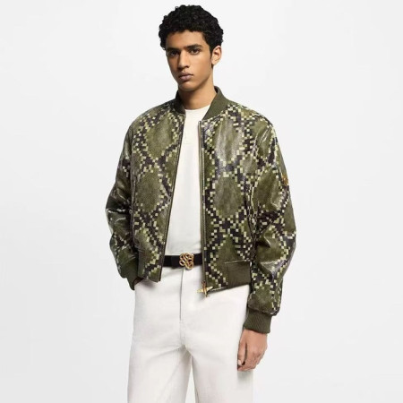 루이비통 남성 가죽 재킷 - Louis vuitton Mens Leather Jacket - lvc7981x