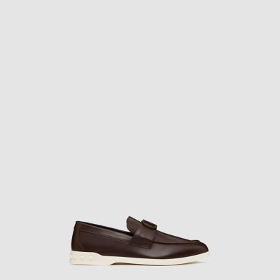 발렌티노 남성 레저 플로우 가죽 로퍼 - Valentino Mens Leisure Flow Calfskin Loafers - vas7686x