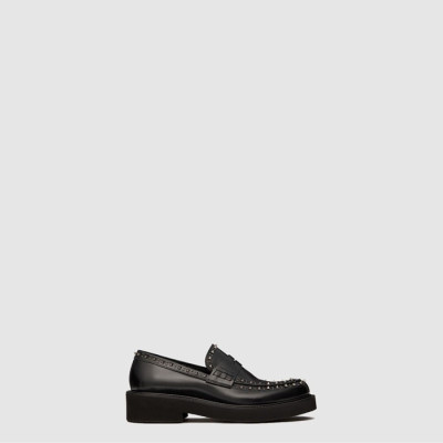 발렌티노 남성 가라바니 젠틀글램 가죽 로퍼 - Valentino Mens Garavani Gentle Glam Leather Loafers - vas7735x