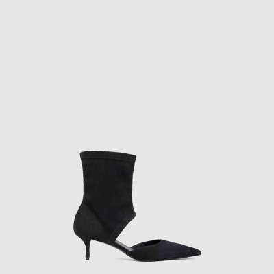 알라이아 여성 스트레치 스웨이드 로우 부츠 - Alaia Stretch Suede Low Boots - als7834x