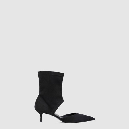 알라이아 여성 스트레치 스웨이드 로우 부츠 - Alaia Stretch Suede Low Boots - als7834x