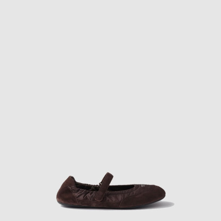 프라다 여성 컬랩스 리나일론 및 스웨이드 발레리나 - Prada Collapsible Re-Nylon and Suede Ballerina - prs7873x