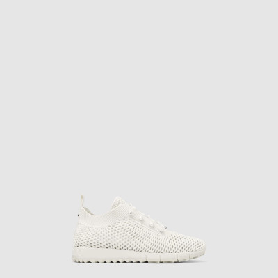 지미추 여성 벨레스 라테 크로셰 니트 로우탑 스니커즈 - Jimmy Choo Veles Latte Crochet Knit Low-Top Sneakers - jis7895x