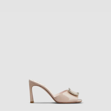 로저비비에 여성 트럼펫 메탈 버클 뮬 - Roger Vivier Womens Trompette Metal Buckle Mule - vis7924x