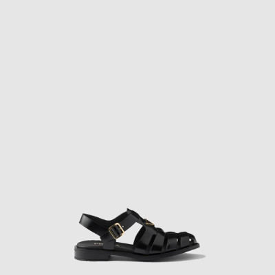 프라다 여성 브러쉬드 가죽 피셔맨 샌들 - Prada Brushed Leather Fisherman Sandals - prs7967x