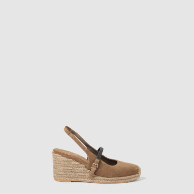 브루넬로 쿠치넬리 여성 에스파드릴 웨지힐 - Brunello Cucinelli Espadrille Wedge Heel - brs7973x