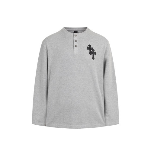 크롬하츠 남성 라운드 긴팔티 - Chrome Hearts Mens Round Tshirt - chc8008x