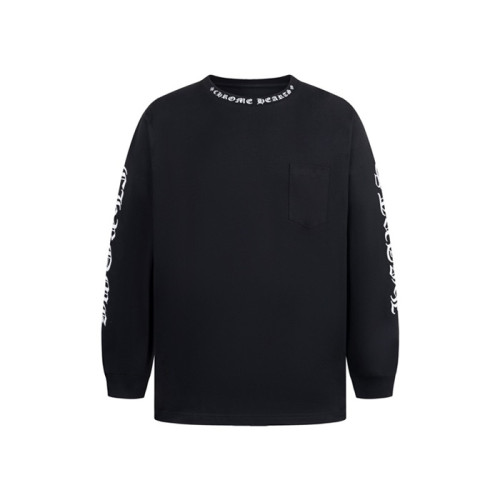 크롬하츠 남성 라운드 긴팔티 - Chrome Hearts Mens Round Tshirt - chc8023x