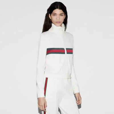 구찌 여성 저지 드릴 재킷 위드 웹 & 팬츠 - Gucci Womens Jersey Drill Jackt & Pants - guc8055x