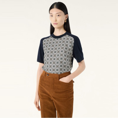 로로피아나 여성 라운드 반팔티 - Loro Piana Womens Round Tshirt - lpc8056x