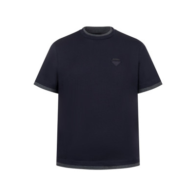 프라다 남성 라운드 반팔티 - Prada Mens Round Tshirt - prc8085x
