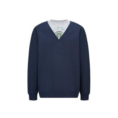 로에베 남성 라운드 긴팔티 - Loewe Mens Round Tshirt - loc8116x