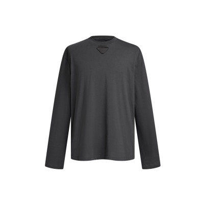 프라다 남성 라운드 긴팔티 - Prada Mens Round Tshirt - prc8141x